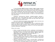 Tablet Screenshot of pifpaf.pl